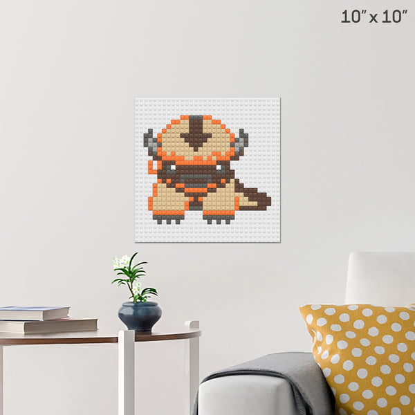 Appa Pixel Art Wall Poster - Build Your Own with Bricks! - BRIK