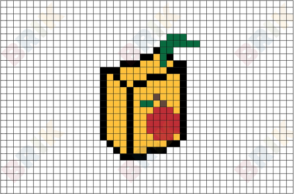 Apple Juice Pixel Art