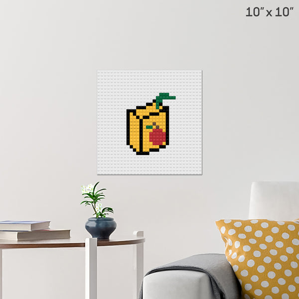 Apple Juice Brick Poster