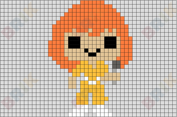 April O'Neil Pixel Art
