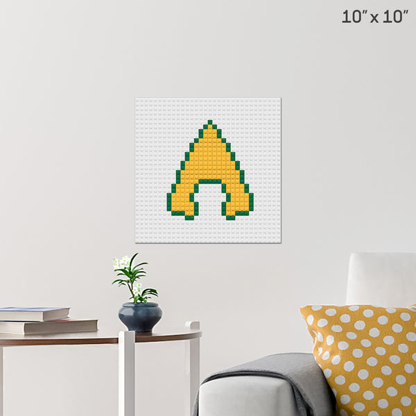Aquaman Brick Poster