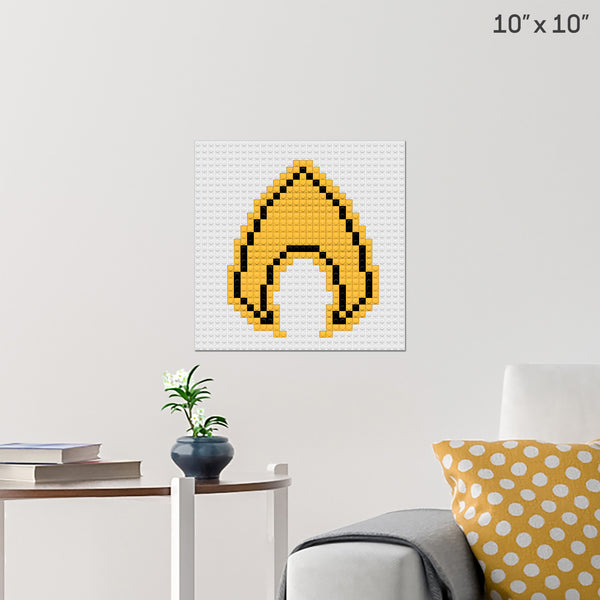 Aquaman Brick Poster