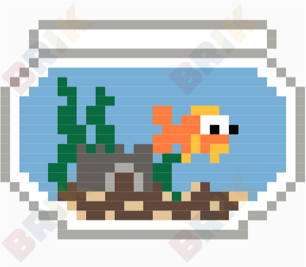 Aquarium Month Pixel Art