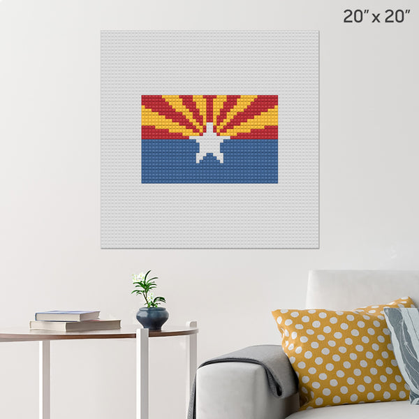 Arizona Flag Brick Poster