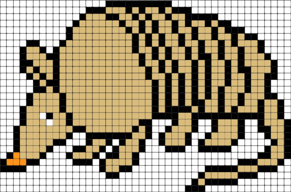Armadillo Pixel Art