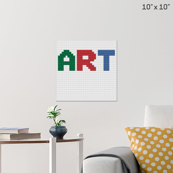 art 1 tone Brick Poster