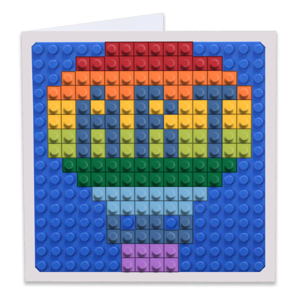 art balloon rainbow Greeting Card