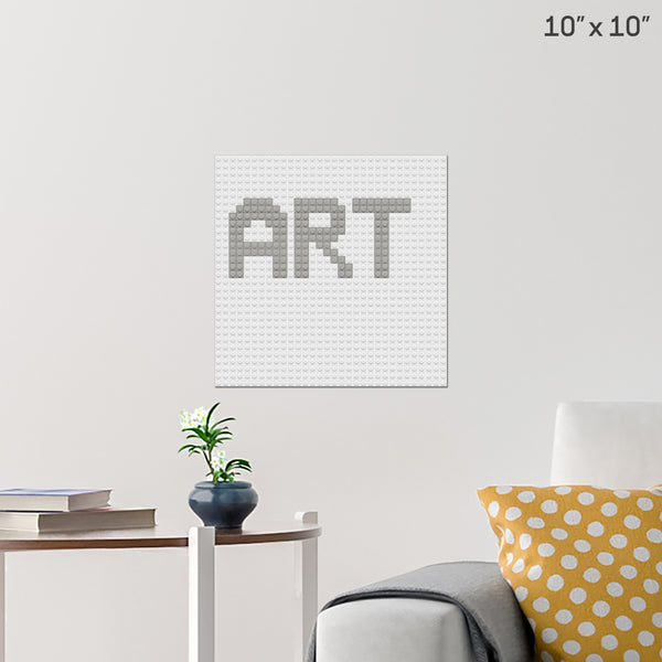 ART GRAY BEST Brick Poster