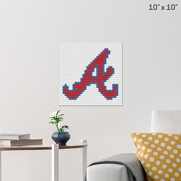 Atlanta Braves Brick Poster
