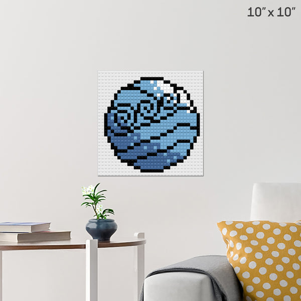 Avatar Last Airbender Water Tribe Symbol Brick Poster