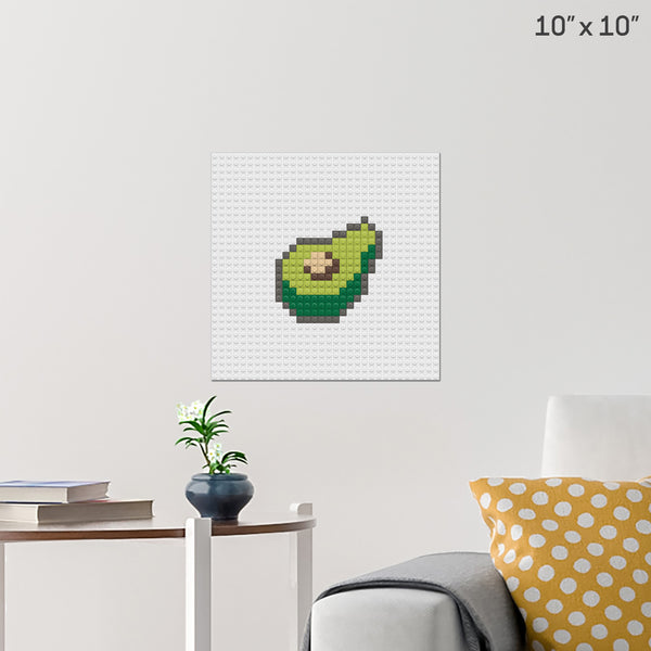 Avocado Brick Poster