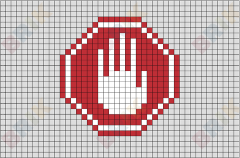 Stop Sign Pixel Art