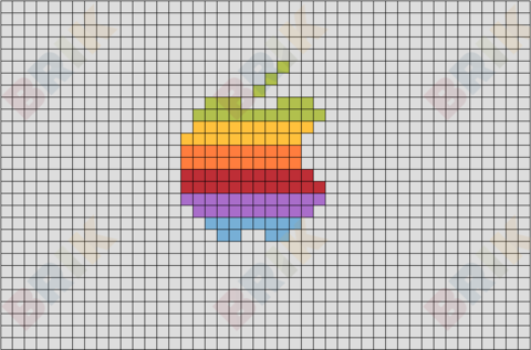 Coloured Apple Logo