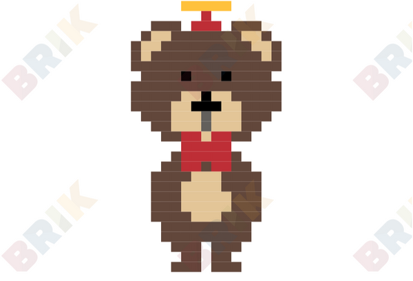 Baby Bear Pixel Art