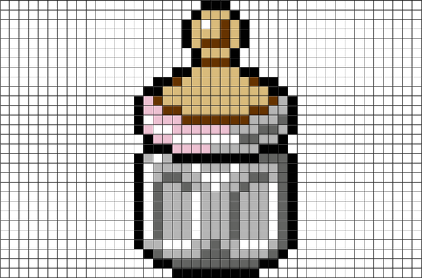 Baby Bottle Pixel Art