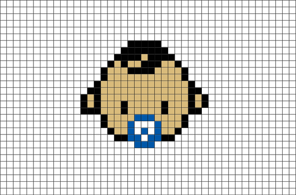 Baby Boy Pixel Art
