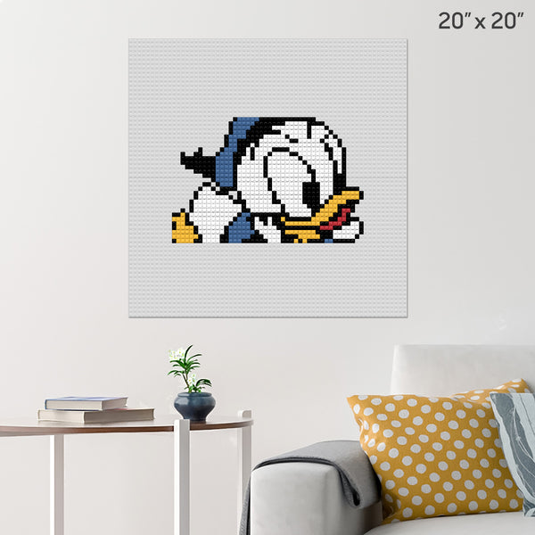 Baby Donald Duck Brick Poster