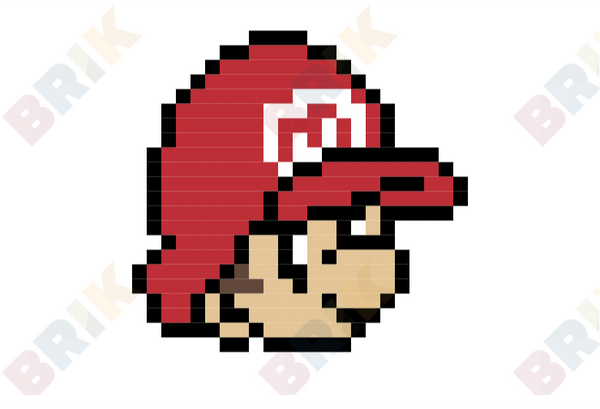 Baby Mario Pixel Art