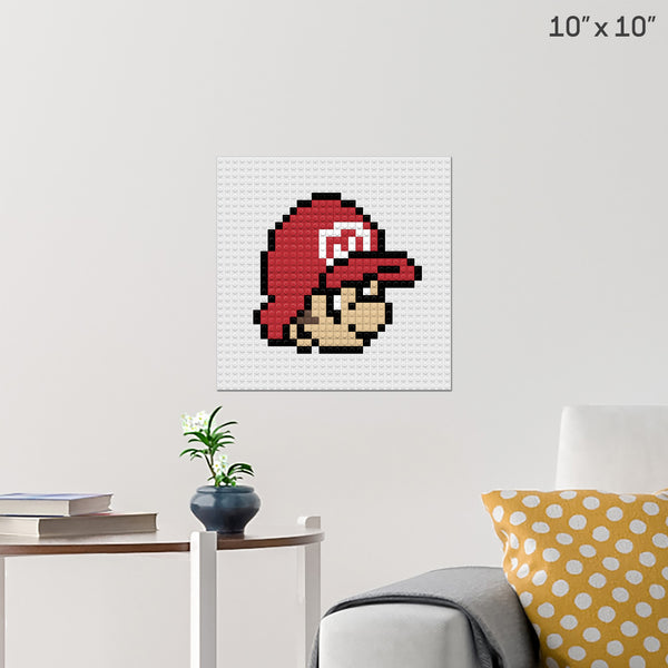 Baby Mario Brick Poster