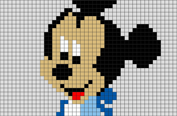Baby Mickey Pixel Art
