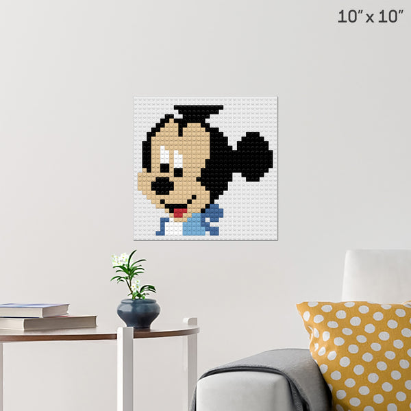 Baby Mickey Brick Poster