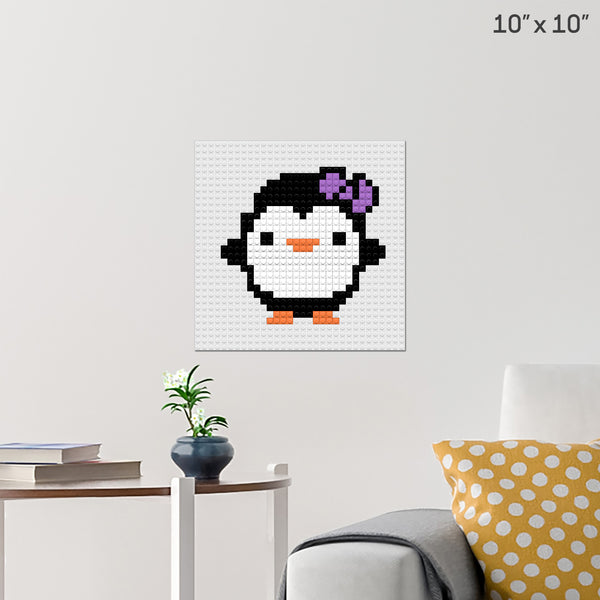 Baby Penguin Brick Poster