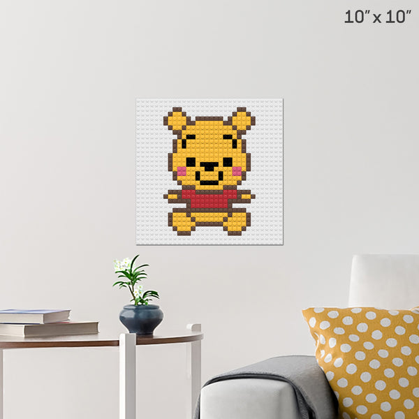 Baby Pooh Brick Poster