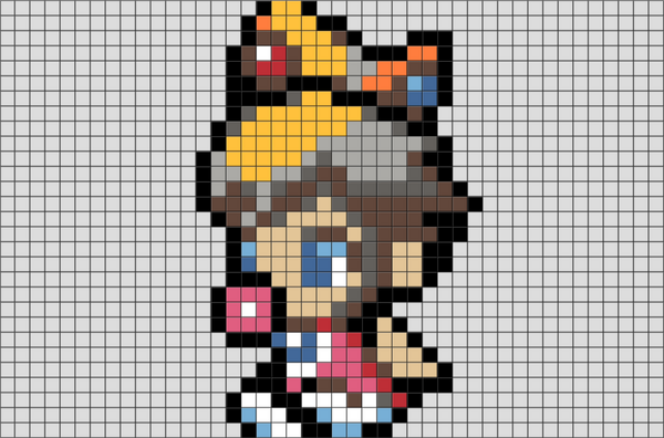 Baby Princess Peach Pixel Art