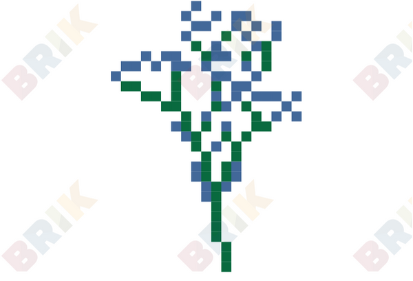 Baby's Breath Flower Pixel Art