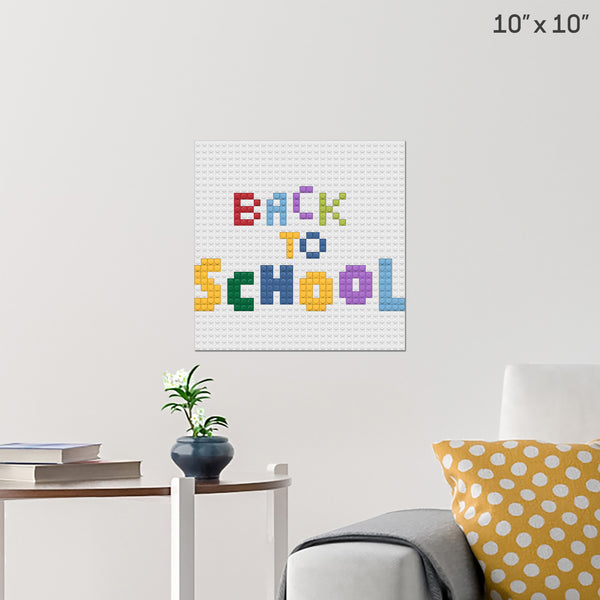 Back to School Brick Poster