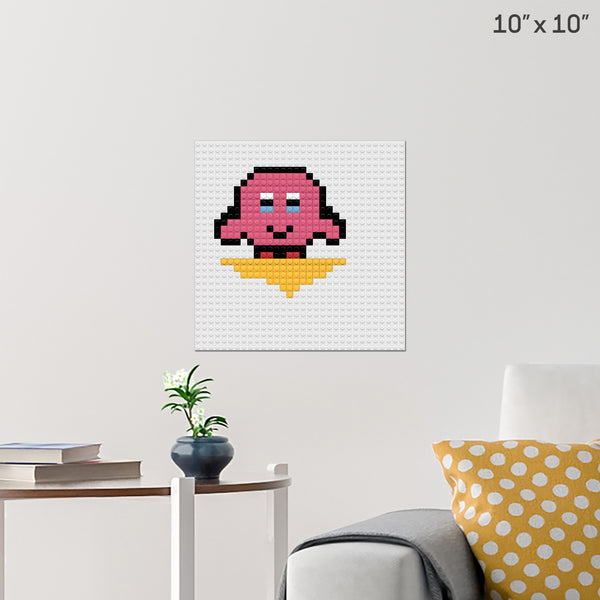 Bad kirby Brick Poster
