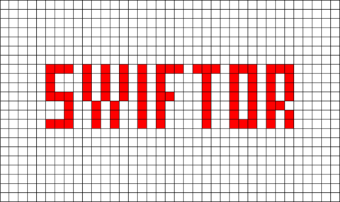 Swiftor Pixel Art Logo