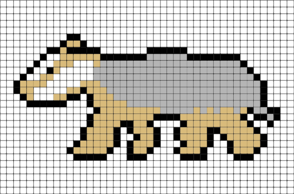 Badger Pixel Art