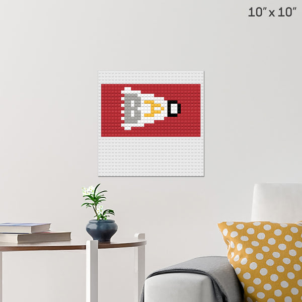 Badminton Brick Poster