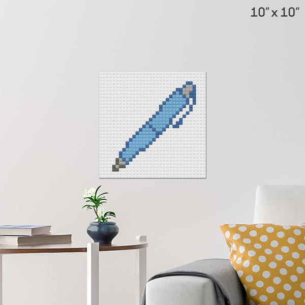 Ball Point Pen Day Brick Poster