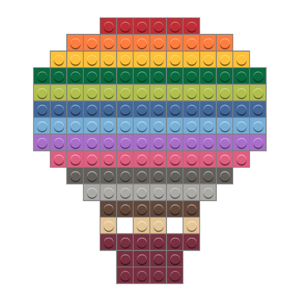 Balloon Hot Air Rainbow