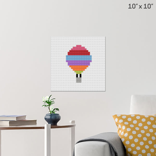 balloon Brick Poster
