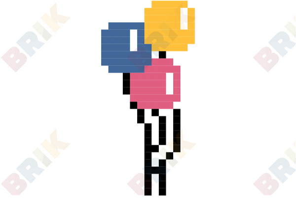 Balloons Pixel Art