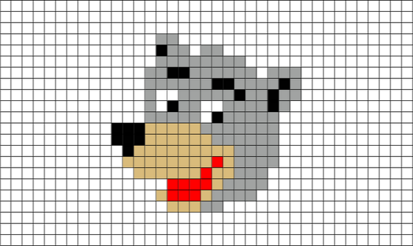 Baloo Jungle Book Pixel Art