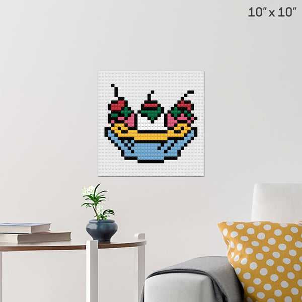 Banana Split Brick Poster