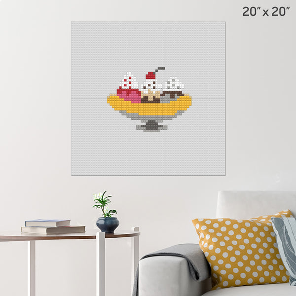 Banana Split Brick Poster