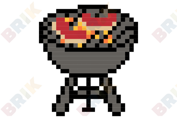 Barbeque Pixel Art