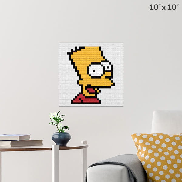 Bart Simpson Brick Poster