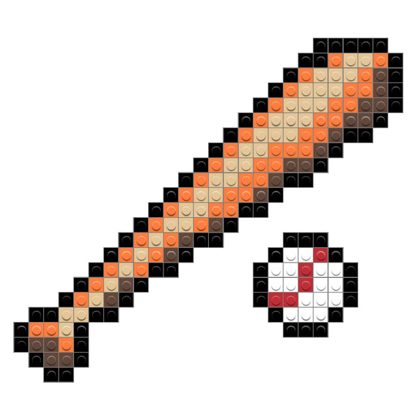 Baseball Bat and Ball BrikBook Lite