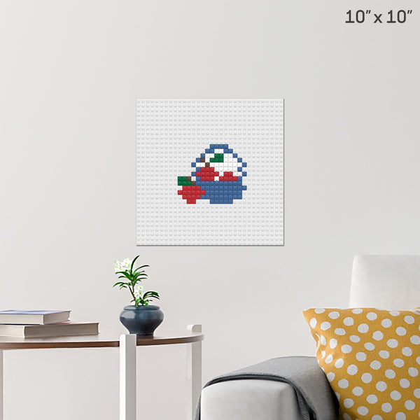 Basket of Fruits Brick Poster