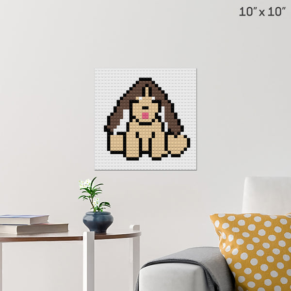 Basset Hound Brick Poster