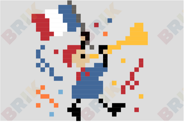 Bastille Day Pixel Art