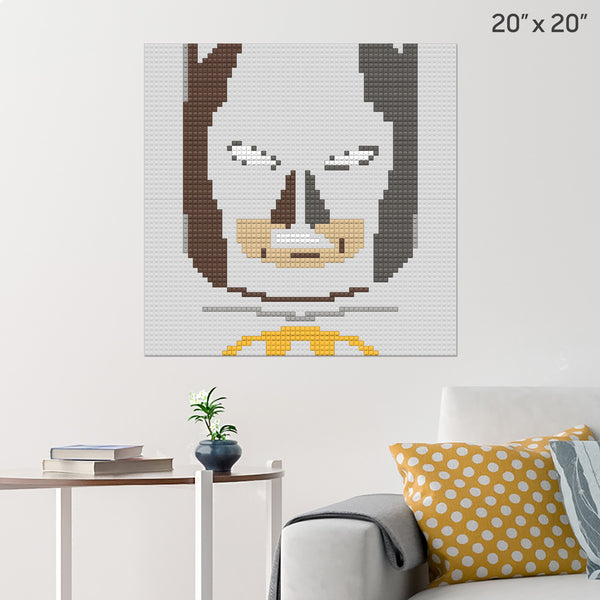 Batman face/chest Brick Poster