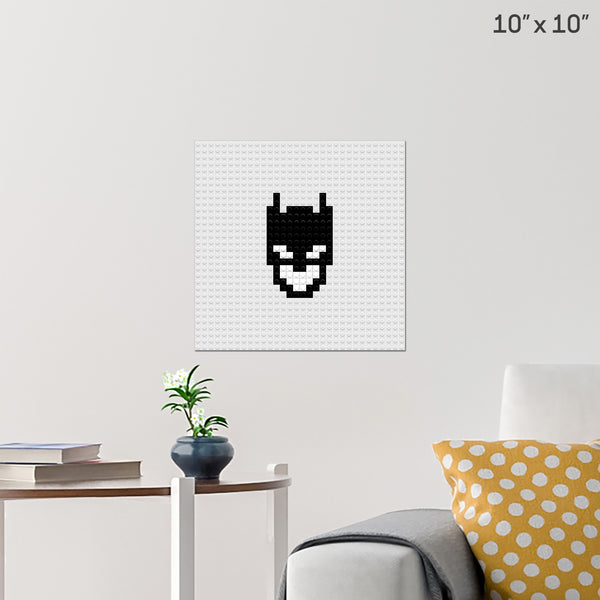 Batman Mask Brick Poster