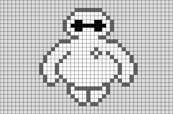 Baymax Pixel Art